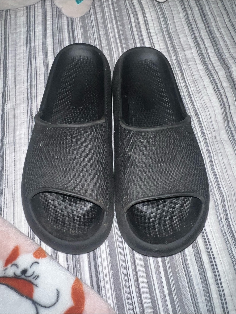 Men's Black Slide Sandals - Comfortable Everyday Slip-Ons